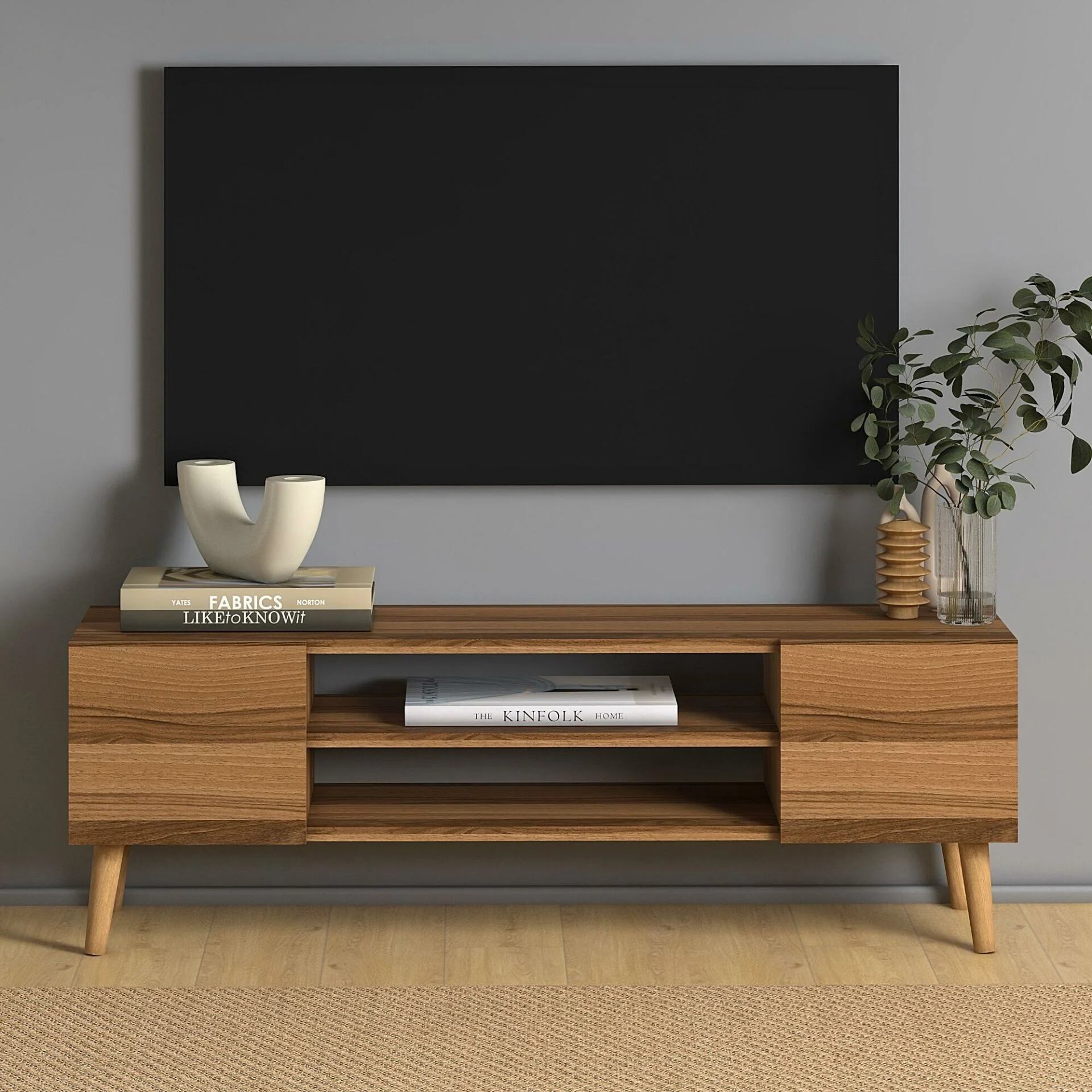 Kompakt Ceviz TV Ünitesi