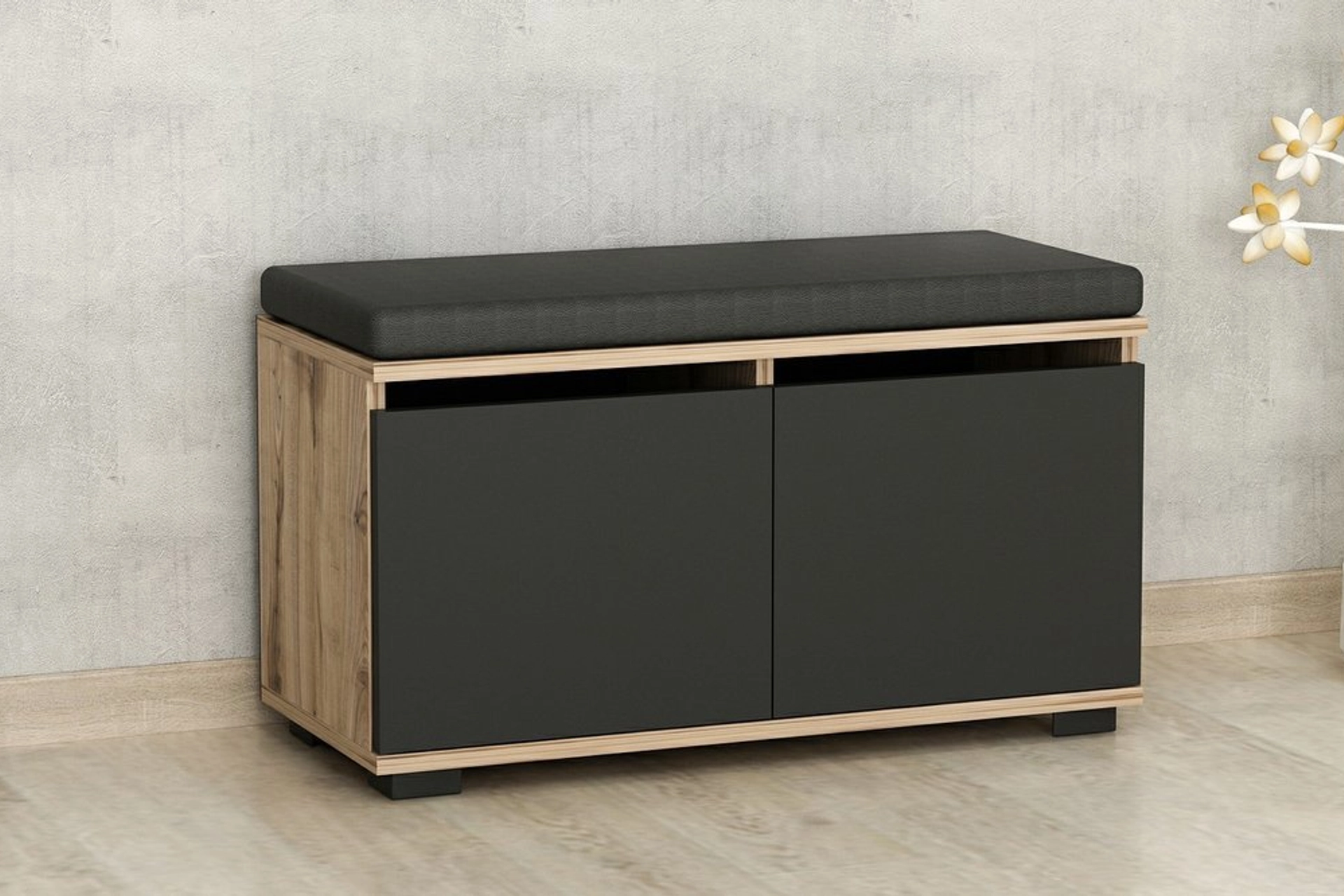 Minderli Modern Ayakkabılık Puf