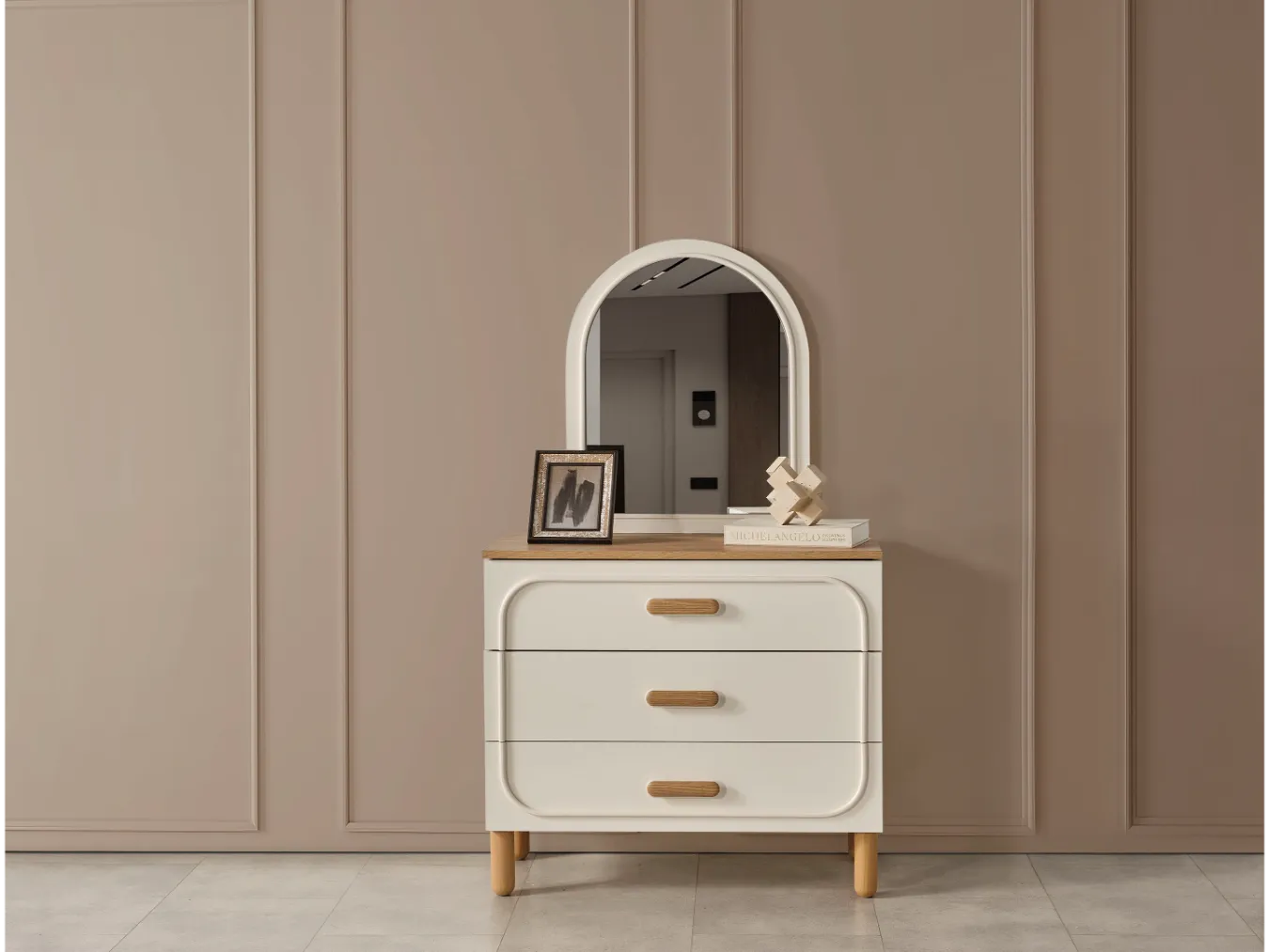 Kemer Aynalı Modern Şifonyer